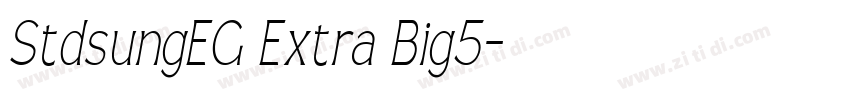 StdsungEG Extra Big5字体转换